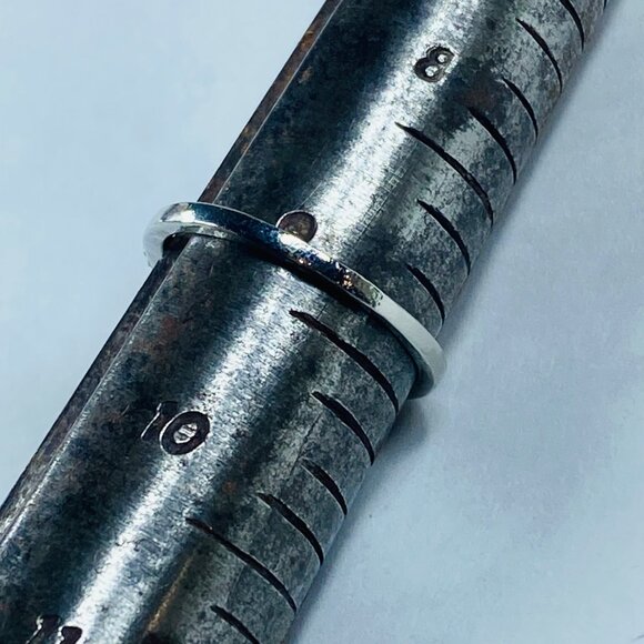 Fashion Ring Stone is Red Shade in Silver Color Band Rhinestone Accents size 9 - Picture 7 of 9